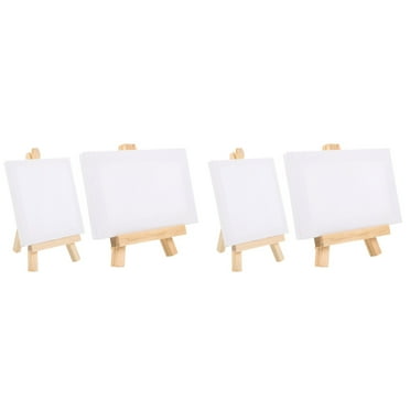 4 Sets Easel Kids Tiny Art Wooden Stand Blank Pro Child