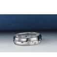 thumbnail image 4 of Pompeii Mens Comfort Fit Bezel Diamond Wedding 14K White Gold Band Ring (G/H,SI), 4 of 6