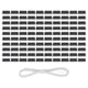 thumbnail image 1 of 100Pcs Terminal Block High Toughness Good Electrical Conductivity Rail Combined Double Layer Wiring Terminal, 1 of 5