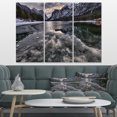 thumbnail image 1 of Design Art - Lac de Montagne Glacé Noir avec Neige, 1 of 1