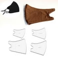 thumbnail image 2 of 1 Set Acrylic Face Mask Template Transparent Sewing Guide Various Size - 3 Types Type B, 2 of 5