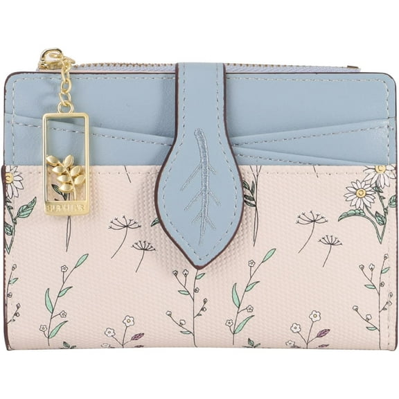 Women’s Wallet, Compact and Small RFID Blocking Bifold PU Leather Card Holder, Mini Purse with Coin Pocket for Ladies