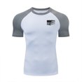 thumbnail image 4 of Kalauyu Chandails de Compression pour Hommes à Manches Courtes T-Shirt d'Entraînement de Gym Hauts de Course Couche de Base de Sport Fraîche et Sèche sous-Chandails Athlétiques, 4 of 6