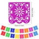 thumbnail image 2 of Pancartas mexicanas de papel picado Qpout para decoración de fiesta, 4 piezas, 2 of 7