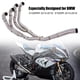 thumbnail image 5 of Sistema De Escape Completo Para Motocicleta, Tubo Delantero De Escape Resistente De Acero Inoxidable De 60 Mm De Diámetro Interior Resistente Al Calor Para Reemplazo De ANGGREK Exhaust Front Pipe, 5 of 8