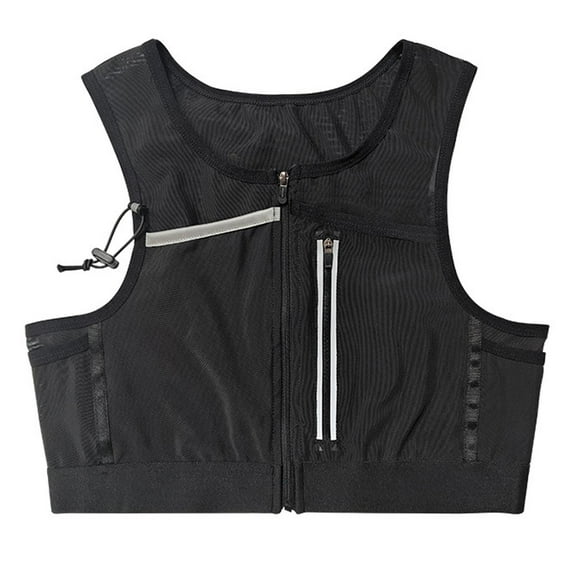 Tnarru Running Vest Bag Phone Holder Reflective Chest Bag Breathable Adults Lightweight for Riding Cycling Sports S