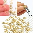 thumbnail image 6 of Alexcraft 150PCS Lobster Claw Clasps with Open Jump Rings, 9/12mm Thicked Plated Lobster Clasps for DIY Craft Bracelet Jewelry Making, 6 of 7