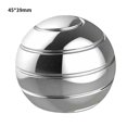 thumbnail image 1 of Spinning Toy Home Desktop Aluminum Gyroscope Ball Party Detachable Rotating Toy, Silver, 45x39mm, 1 of 9