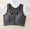 Black, variant on ZGRBOU Women's Zipper Front Sports Bras Racerback Wireless Yoga Bra Breathable Support Padded Active Bra