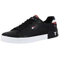 thumbnail image 1 of Zapatilla Tommy Hilfiger Rezz para hombre negra de piel vegana, 1 of 7