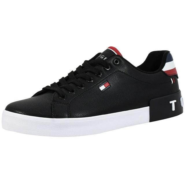 Zapatilla Tommy Hilfiger Rezz para hombre negra de piel vegana