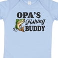 thumbnail image 4 of Inktastic Opa's Fishing Buddy Boys Baby Bodysuit, 4 of 5