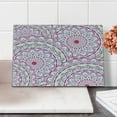 thumbnail image 2 of Mandala Cutting Board, Design Floral Leaf Like Circled Pattern Dots Print, Decorative Tempered Glass Cutting and Serving Board, Small Size, Hot Pink Magenta, by Ambesonne, 2 of 5