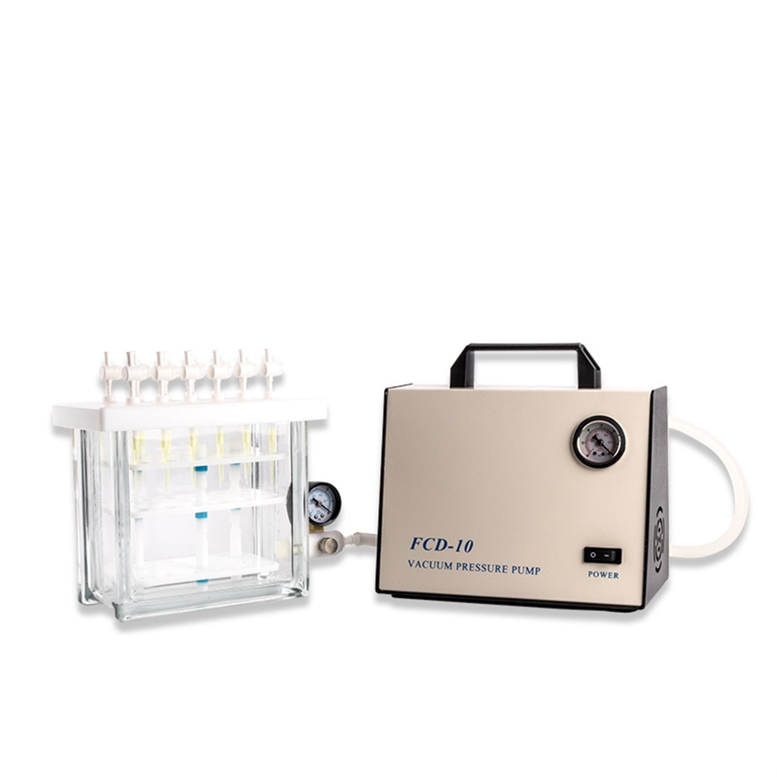 Laboratory Vacuum Pump FCD-10 Pressure Oil-free Vacuum Pump Portable Oil-free Diaphragm Vacuum Pump ,Easy to Operate