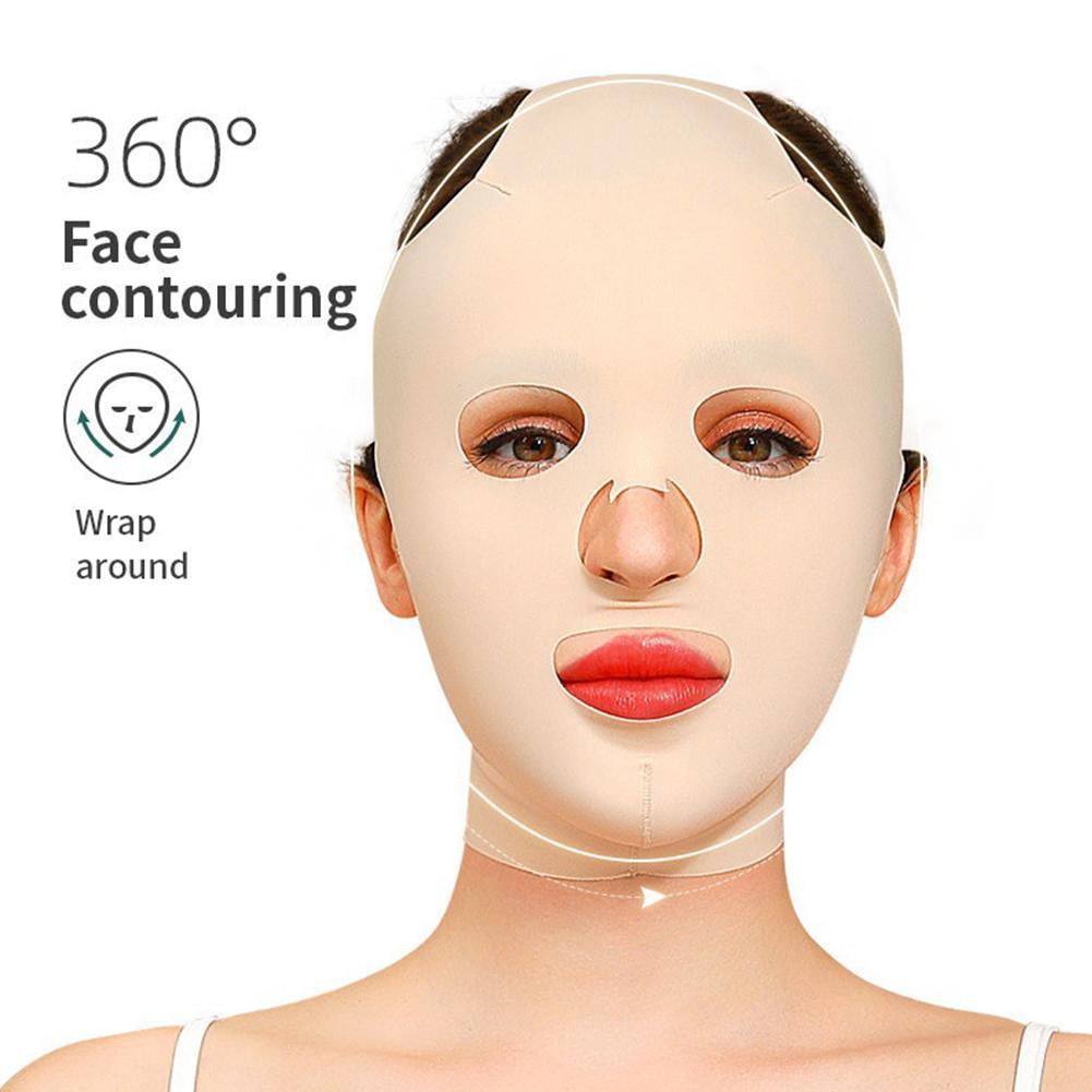 3d Reusable Breathable Beauty Anti Wrinkle Slimming Bandage V Shaper Full Face Lift Sleeping Mask -