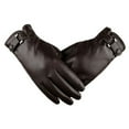 thumbnail image 2 of Fjofpr Winter Gloves for Men Windproof Gloves Men Motorcycle Men Thermal Winter Sports Leather Gloves, 2 of 4