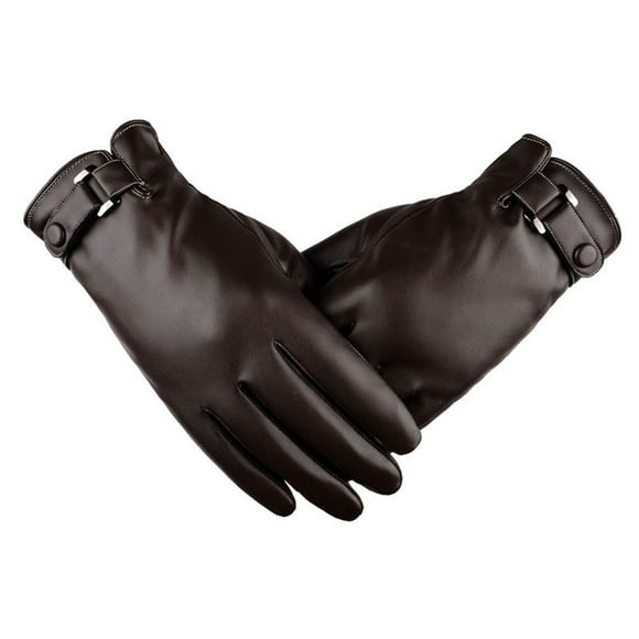 Cameland Men Thermal Winter Sports Leather Gloves BW