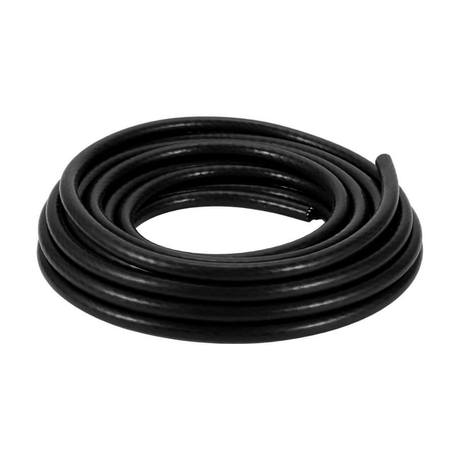 Manguera de vacío de silicona Unique Bargains para aire y agua 29.53 pies 5/16" 8 mm ID 3 mm grosor alta temperatura negro 1 Pc