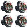 thumbnail image 2 of 4 Pcs American Flag and Plants Knobs for Kitchen Cabinet Cupboard Dresser Bookcase Drawer Pulls Handles Round Home Decor, 2 of 8