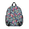 thumbnail image 3 of Pioneer Flower Floral Print Pattern Backpack for School, Cute School Bag with Adjustable Shoulder Straps and Padded Back, 13.8"x11.4"x6", 3 of 5