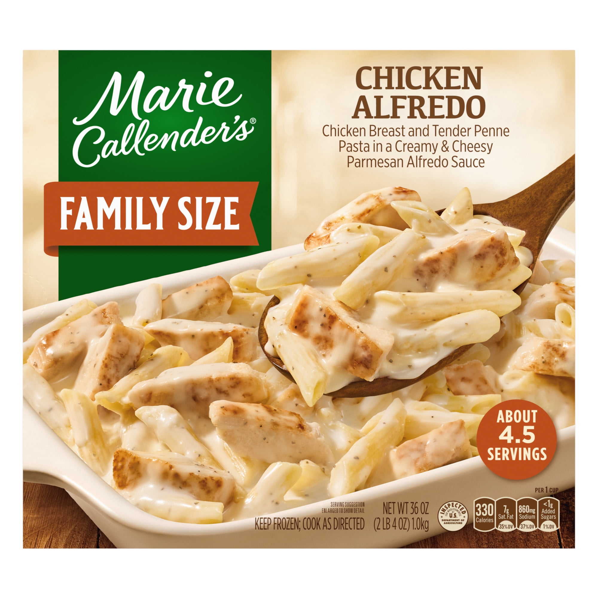 Marie Callender's Chicken Alfredo, Family Size, Frozen Meal, 36 oz.