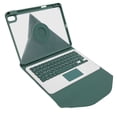 thumbnail image 2 of Funda para teclado con teclado inalámbrico, panel táctil, portalápices incorporado, funda para teclado para tableta IOS 9 8 7, color verde, 2 of 8