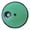 Green, variant on mdesiwst Dog Slow Feeder Nail File Fun Interactive Pet Feeder with Rotatable Cover Treat Dispenser Toy for Cats Dogs Nail Grooming Extends Eating Time