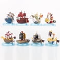 thumbnail image 5 of 8cm 8pcs/set Anime Figure Luffy Zoro Sanji Mini Pirate Ship Action Figure PVC Model Doll Collection Toy Gift Kids, 5 of 5