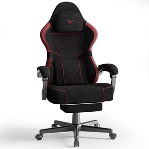 Soontrans Black & Red Gaming Chair with Pocket Spring Cushion
