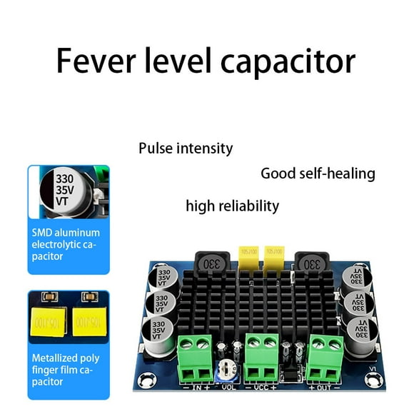 maskred 80W Mono Power for Amplifier Board Noise Reduction Single Channel Speaker Volume Adjustable Audio Amp Module Spare Parts Type 1