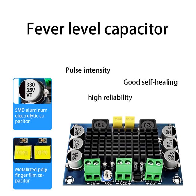 maskred 80W Mono Power for Amplifier Board Noise Reduction Single Channel Speaker Volume Adjustable Audio Amp Module Spare Parts Type 1