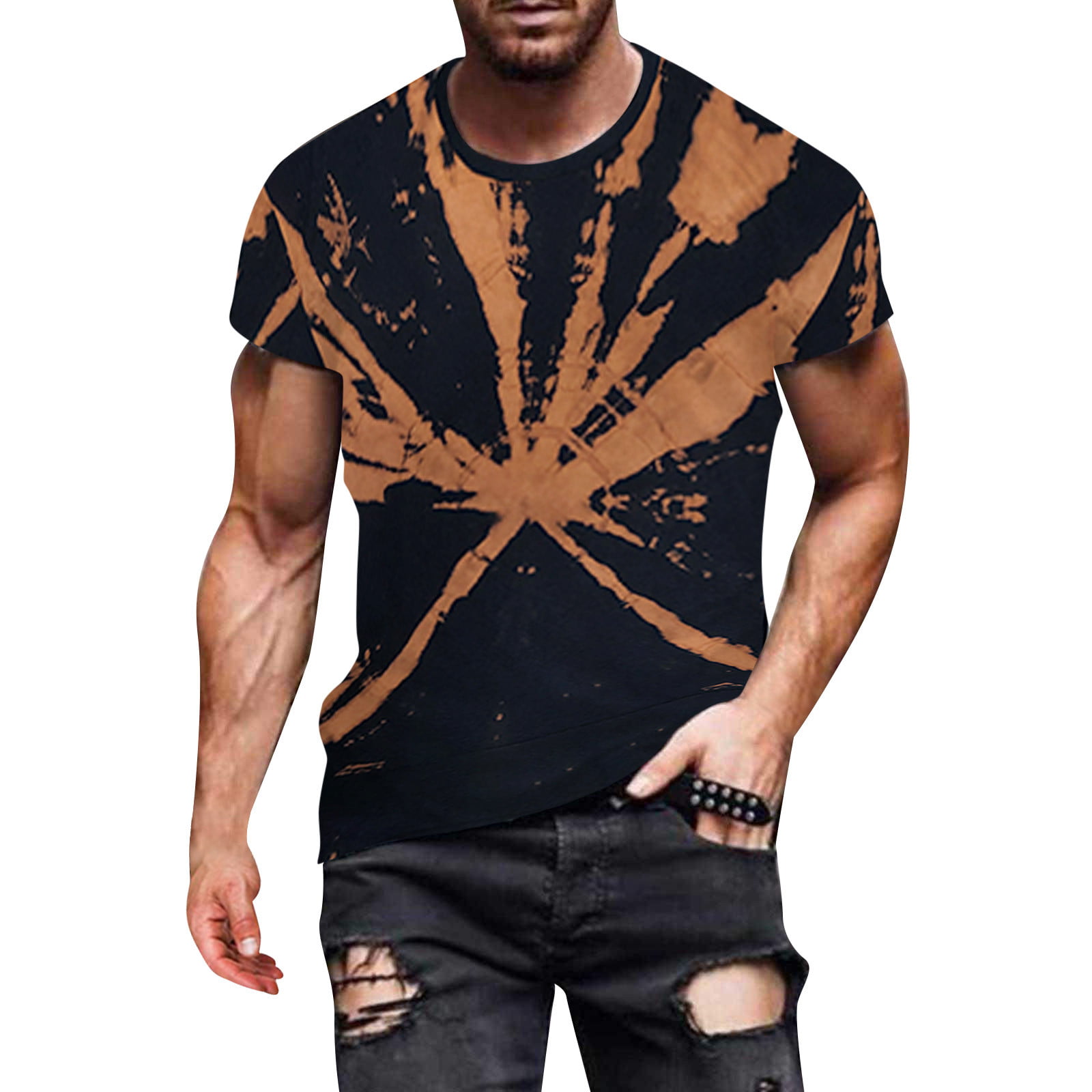 Ambush Cotton T-shirt With Necklace in Black for Men Mens Clothing T-shirts Short sleeve t-shirts 