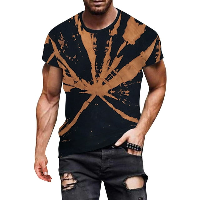 WEAIXIMIUNG T-Shirt de Noël pour Hommes d'Été Mode Décontractée à Impression Numérique 3D T-Shirt à Manches Courtes Haut