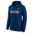 thumbnail image 2 of Women's Fanatics Navy Chicago Bears Iconic Cotton Fleece Checklist Pullover Hoodie, 2 of 3