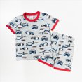 thumbnail image 2 of xaweyi Baby Toddler Boy Summer Outfits 6 12 18 24 Months 2T 3T 4T Short Sleeve Contrast Color T-Shirt + Shorts Set Clothes, 2 of 9