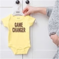 thumbnail image 5 of Game Changer First Time Parents Funny Romper Boys or Girls Infant Baby Brisco Brands 12M, 5 of 6