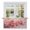 Pink, variant on Flower Painted, Abstract Blush Pink Watercolor Tier Curtains, Light Filtering Kitchen Curtains, 2Pcs Rod Pocket Half Window Treatments Panels for Sink Cafe Cabinet Camper 27.5x24 Inches