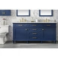 thumbnail image 2 of Legion Furniture 3-Drawer Wood & Marble Vanity Cabinet in Blue and White, 2 of 10
