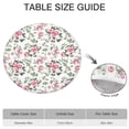 thumbnail image 6 of Pioneer Flower Floral Print Pattern Round Fitted Tablecloth with Elastic Edge,Dining Table Cover Waterproof,Outdoor Round Tablecloth for Camping,Dining,Indoor and Outdoor, 6 of 7