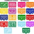 thumbnail image 2 of 4 Pack Fiesta Banner Colorful Felt Papel Picado Banner for Party Cinco de Mayo Day of the Dead Fiesta Party Decorations Supplies, 2 of 7