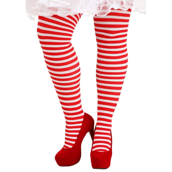 Women's Plus Size Candy Stripe Tights