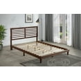 thumbnail image 3 of Brown Queen Rubberwood and MDF Wooden Platform Bed (Fully Slated), 3 of 3
