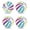 colorful-27, variant on 4-Pack Rainbow Inflatable Beach Balls Large Pool Toys for Swimming Beach Water Games Summer Party Favors Outdoor Play Decorations Supplies (27CM)