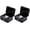 Black-2PACK, variant on Cash Box with Key,Small Safe Lock Box with Portable Handle,Cash Drawer,5.91"x 4.72"x 3.15" Black Small