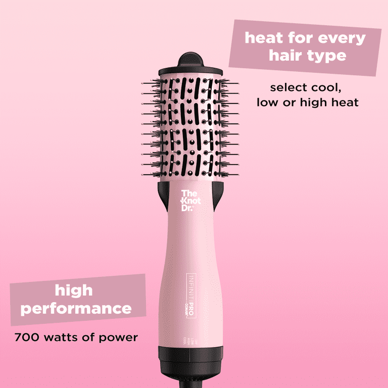 Conair InfinitiPRO Pink Dryer Brush Free Shipping! InfinitiPro by Conair Knot Dr All-In-One Mini  main image 4