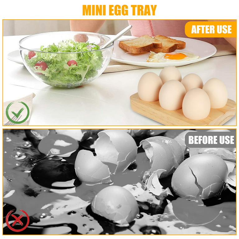 Cheers US Wooden Egg Holder - Premium Wood Egg Tray, Egg Plate