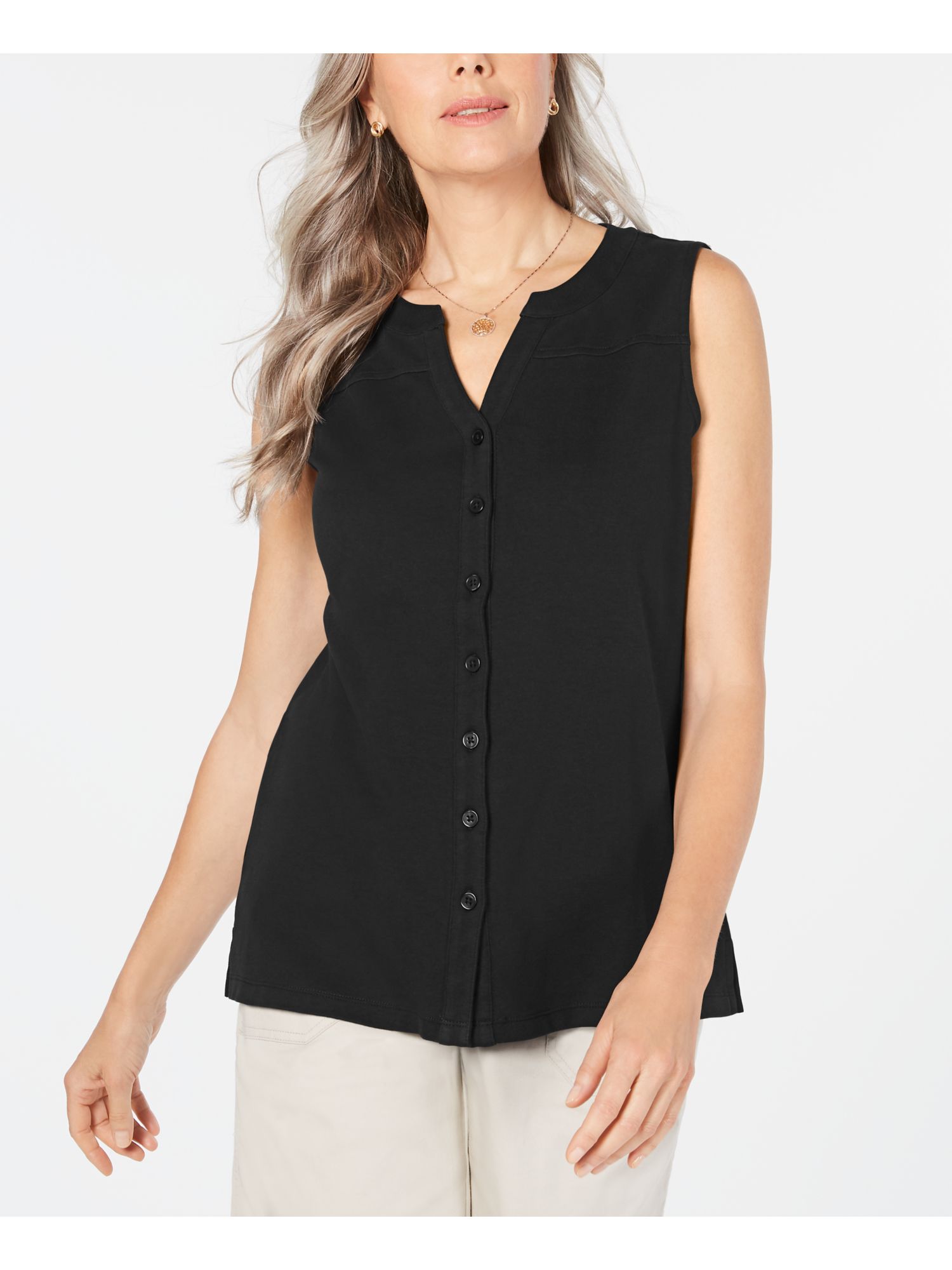 karen scott sleeveless tops