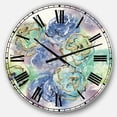thumbnail image 1 of DesignArt Pastel Foral Composition II Large Wall Clock, 1 of 2