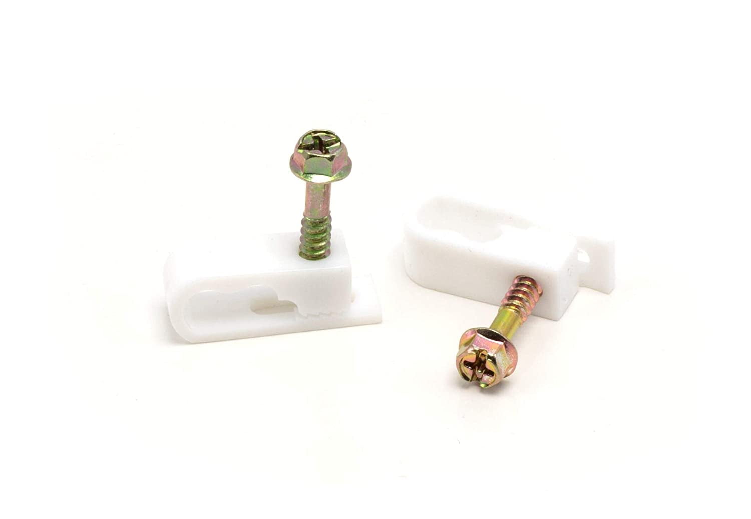  Dual, Twin, or Siamese Coaxial Cable Clips, Cat6, Electrical Wire