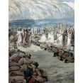 thumbnail image 2 of Tissot, James 12x14 White Modern Wood Framed Museum Art Print Titled - Moabites Taken Prisoners, 2 of 4